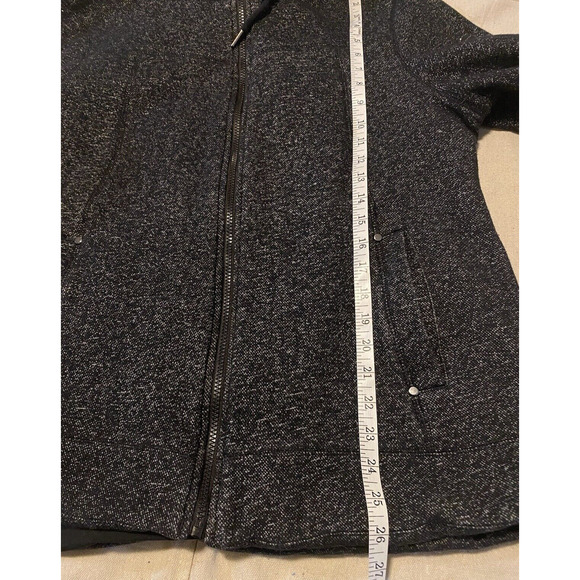 1 Madison Expedition Jacket Womens Large Black/Grey Sherpa Lined Hooded Coat - Picture 13 of 15